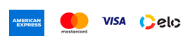 American Express, Mastercard, Visa e Elo
